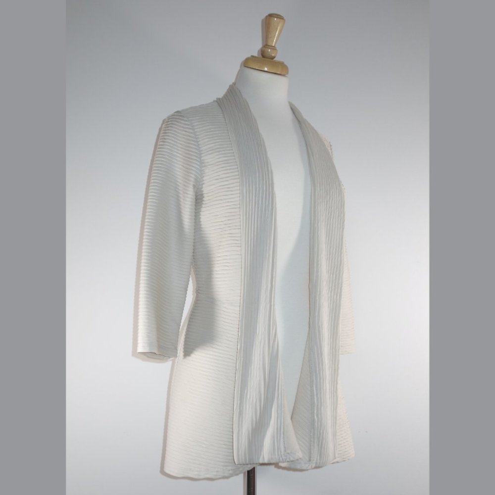 Frank Lyman Cream Cardigan Coat - size 6 - Picture 8 of 16